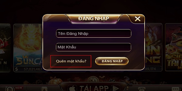 quên mật khẩu zowin tintucgamebai.com