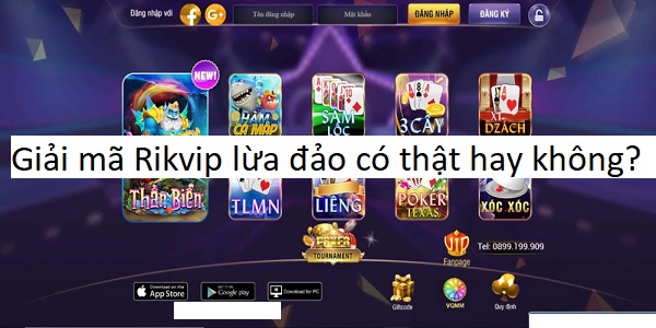 tin đồn rikvip lừa đảo