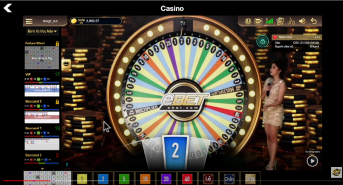 Slot bánh xe may mắn tại casino kingfun